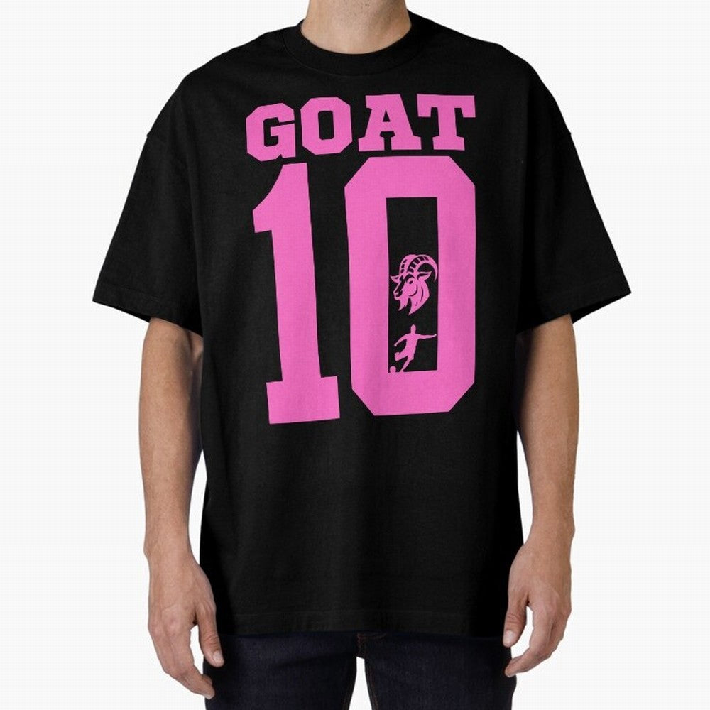 Miami Champions The Goat 10 Oversized T-Shirt Mark FIFA World Cup 2026 Inspired by Mbappe, Germany Energy, Sports Nostalgia, International Competition, Famous Players and Unforgettable Victories; Perfect for Supporters Who Want Bold Football