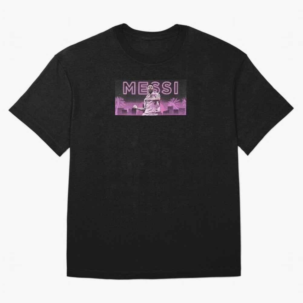 Miami Messi Oversized T-Shirt Represent FIFA World Cup 2026 Built around Neymar, Haaland and Cristiano Ronaldo, Argentina Energy, Championship Spirit, Famous Goals, Roaring Crowds and International Football Unity; Perfect for Fans, Collectors,