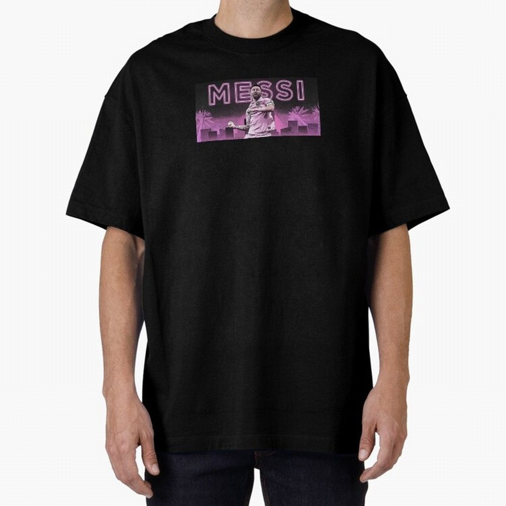 Miami Messi Oversized T-Shirt Represent FIFA World Cup 2026 Built around Neymar, Haaland and Cristiano Ronaldo, Argentina Energy, Championship Spirit, Famous Goals, Roaring Crowds and International Football Unity; Perfect for Fans, Collectors,