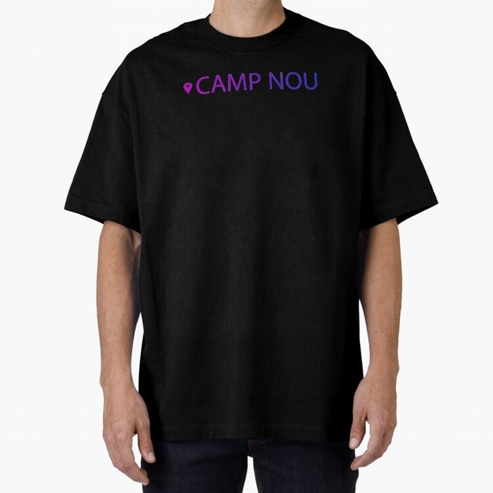 Camp Nou Barcelona Stadium Location Print Classic T-Shirt Embrace FIFA World Cup 2026 USA Canada Mexico for Fans of Haaland and England and Germany, Bringing Match Day Excitement, Supporter Culture, Golden Goals and Global Football Passion; Ideal