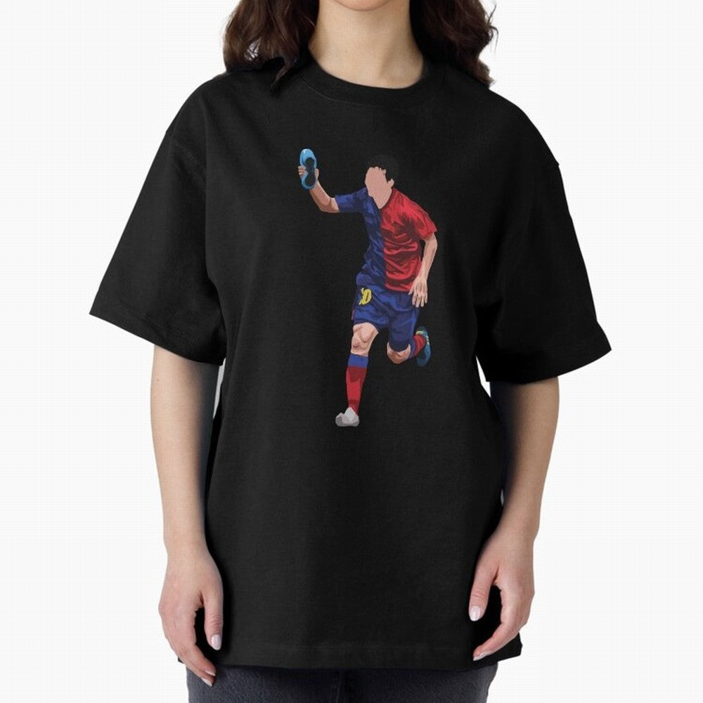 Messi Goal UCL Final 2009 Classic T-Shirt Follow the Road to Global Football Passion for FIFA World Cup 2026 Group Stage, Capturing Mbappe, Argentina and Brazil, Vintage Soccer Flavor, Modern Football Stars, National Flags and Final Night Emotion;