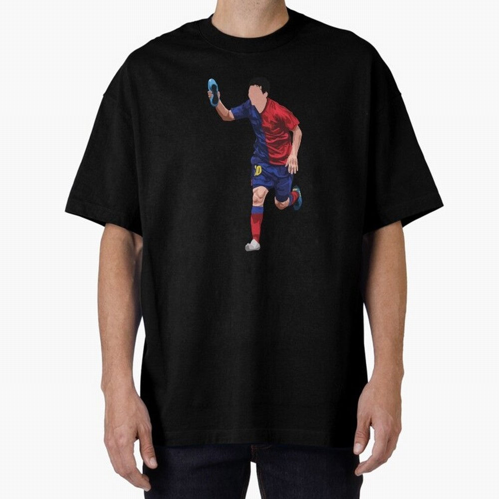 Messi Goal UCL Final 2009 Classic T-Shirt Follow the Road to Global Football Passion for FIFA World Cup 2026 Group Stage, Capturing Mbappe, Argentina and Brazil, Vintage Soccer Flavor, Modern Football Stars, National Flags and Final Night Emotion;
