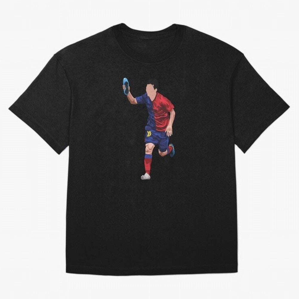 Messi Goal UCL Final 2009 Classic T-Shirt Follow the Road to Global Football Passion for FIFA World Cup 2026 Group Stage, Capturing Mbappe, Argentina and Brazil, Vintage Soccer Flavor, Modern Football Stars, National Flags and Final Night Emotion;