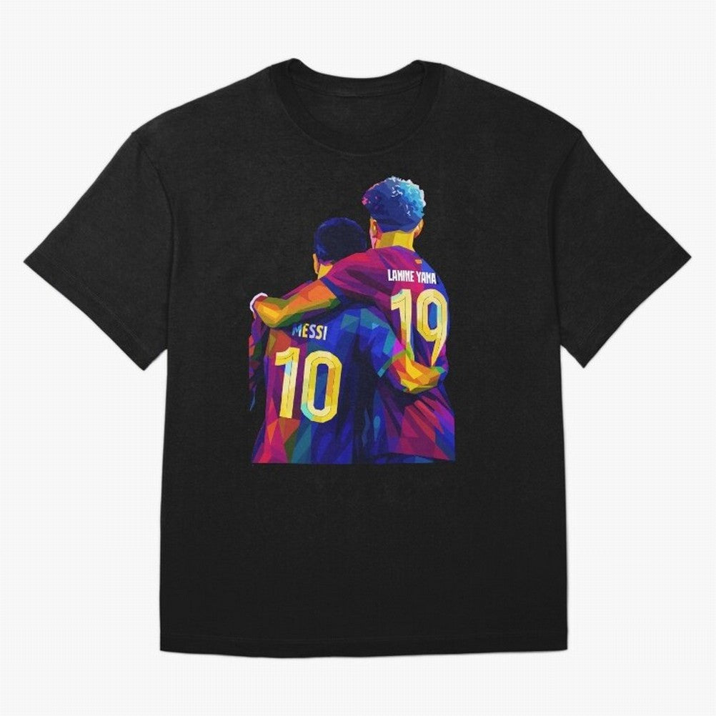 Lionel Messi and Foster child Wpap Art Classic T-Shirt Support the Legends of FIFA World Cup 2026 with Messi and Cristiano Ronaldo, England Energy, Football Passion, Legendary Performances, Festival Vibes and Supporter Community; Made for Die Hard