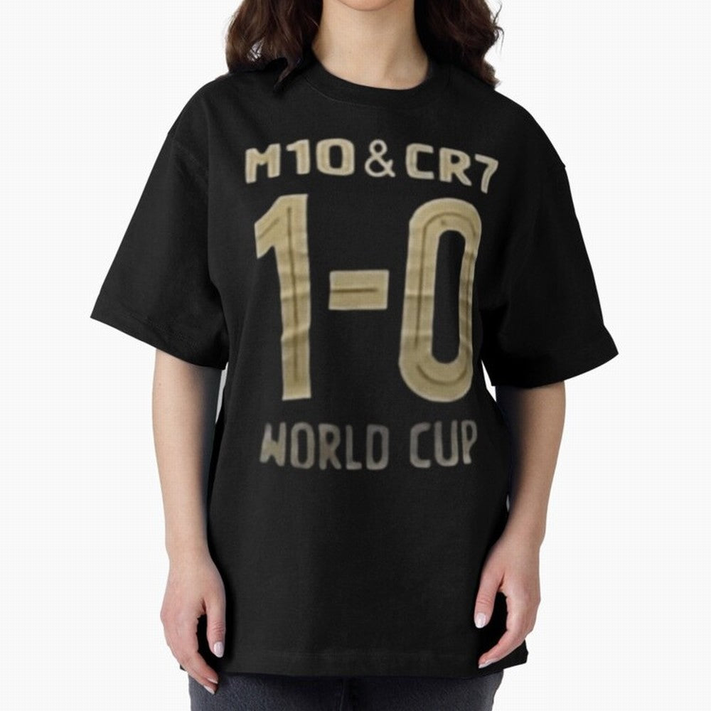 M10 And Cr7 1-0 World Cup Football Classic T-Shirt Keep Football History Alive during Match Day Hype around FIFA World Cup 2026, Haaland, Argentina, Tournament Hype, Historic Matchups, Family Viewing Parties and Global Sports Pride; Ideal for