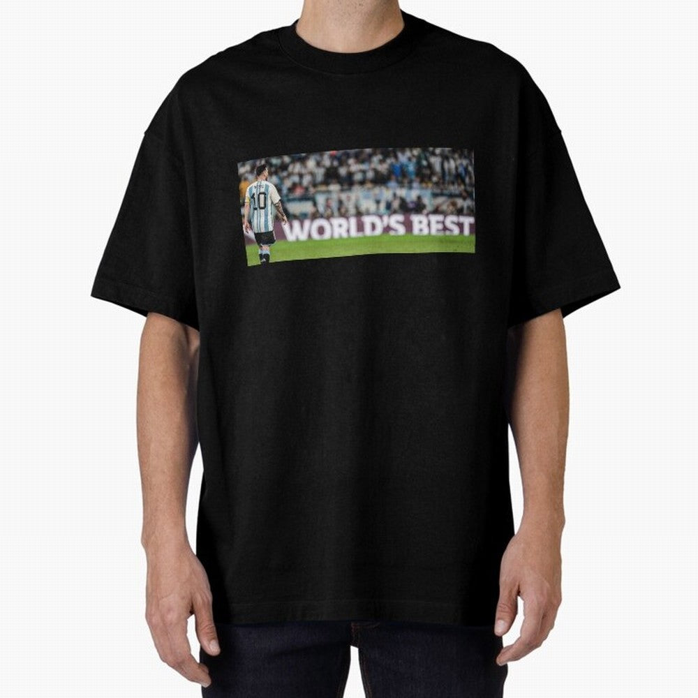 Argentina Leo Messi world best picture Oversized T-Shirt Celebrate Football Heritage in Global Football Passion for FIFA World Cup 2026 Group Stage, Connected to Haaland, England, France and Netherlands, Global Supporter Spirit, Legendary Goals,