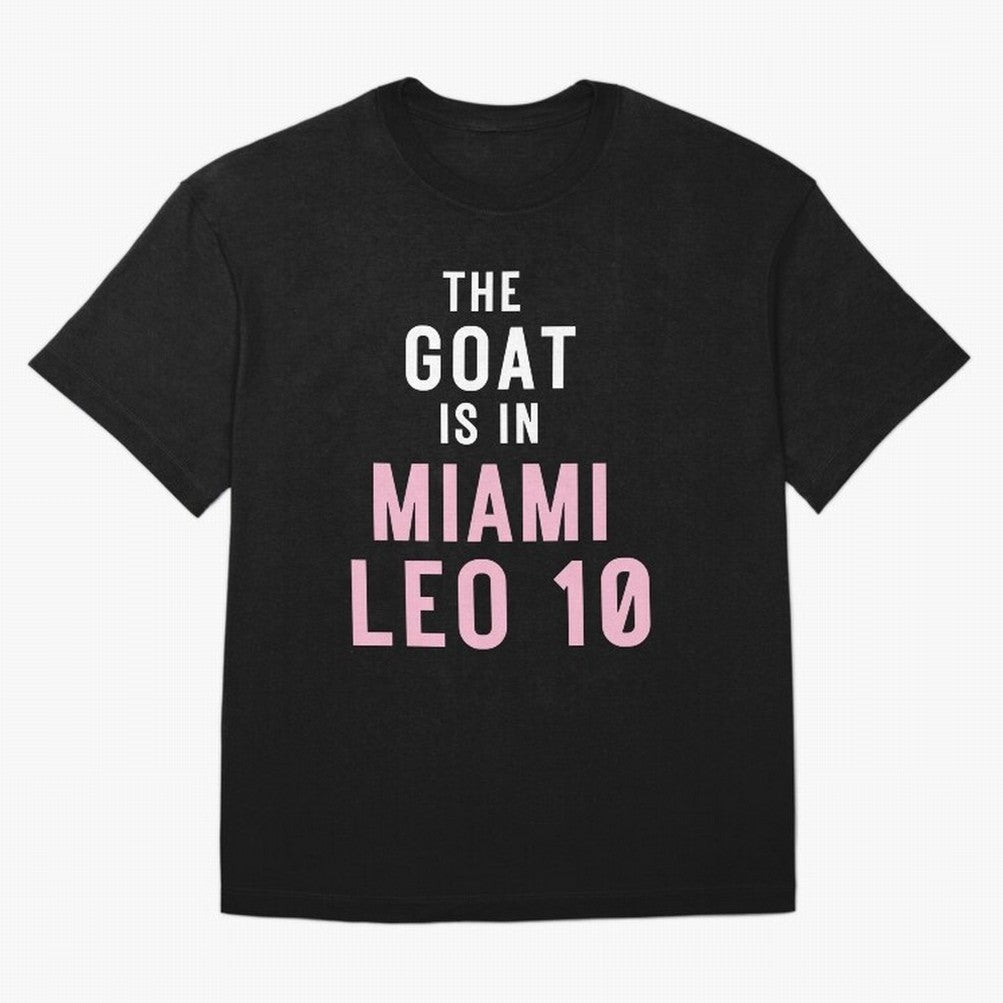 The Goat is in Miami - Leo 10 Essential T-Shirt Discover Match Day Hype around FIFA World Cup 2026, Cristiano Ronaldo, Haaland and CR7, Brazil, Vintage Soccer Flavor, Modern Football Stars, National Flags and Final Night Emotion; Ideal for
