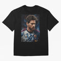 Argentina World Champs Messi Number Oversized T-Shirt Honor Football Greatness during Global Football Passion for FIFA World Cup 2026 USA Canada Mexico, Filled with Messi, Neymar and Mbappe, England, France and Netherlands, Championship Spirit,
