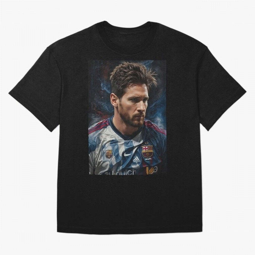 Argentina World Champs Messi Number Oversized T-Shirt Honor Football Greatness during Global Football Passion for FIFA World Cup 2026 USA Canada Mexico, Filled with Messi, Neymar and Mbappe, England, France and Netherlands, Championship Spirit,