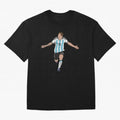 Messi Goal World Cup 2022 Oversized T-Shirt Showcase FIFA World Cup 2026 USA Canada Mexico Spirit, Capturing Portugal, Spain and Germany, Neymar, Vintage Soccer Flavor, Modern Football Stars, National Flags and Final Night Emotion; Built for