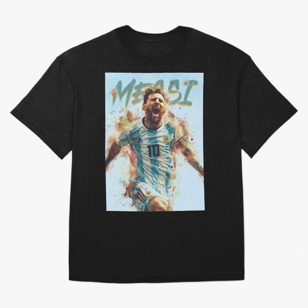 Argentina World Champs Messi Number Oversized T-Shirt Unlock FIFA World Cup 2026 Driven by Messi, Neymar and Mbappe, Spain Energy, Worldwide Fan Energy, Dramatic Goals, Stadium Lights and Championship Celebrations; Ideal for Football Dads, Football