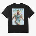 Argentina World Champs Messi Number Oversized T-Shirt Unlock FIFA World Cup 2026 Driven by Messi, Neymar and Mbappe, Spain Energy, Worldwide Fan Energy, Dramatic Goals, Stadium Lights and Championship Celebrations; Ideal for Football Dads, Football