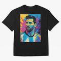 Argentina World Champs Messi Number Oversized T-Shirt Show Love for Legendary Goals in the FIFA World Cup 2026 Group Stage Journey through Messi and Cristiano Ronaldo Highlights, Argentina, France and Brazil Pride, Global Supporter Spirit,