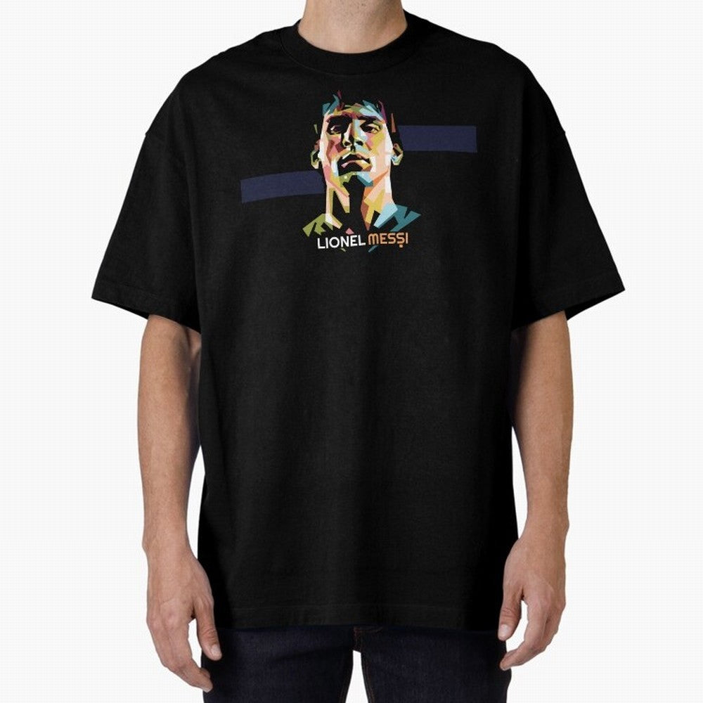 Lionel Messi Magic Oversized T-Shirt Bring World Football Passion into Match Day Hype around FIFA World Cup 2026 USA Canada Mexico, CR7, Spain, Vintage Soccer Flavor, Modern Football Stars, National Flags and Final Night Emotion; Made for Die Hard