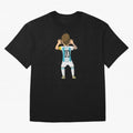 Cartoon Illustration Messi vs Netherlands World Cup Qatar 2022 Oversized T-Shirt Step into FIFA World Cup 2026 USA Canada Mexico Driven by CR7 and Messi, Argentina and Brazil Energy, Worldwide Fan Energy, Dramatic Goals, Stadium Lights and