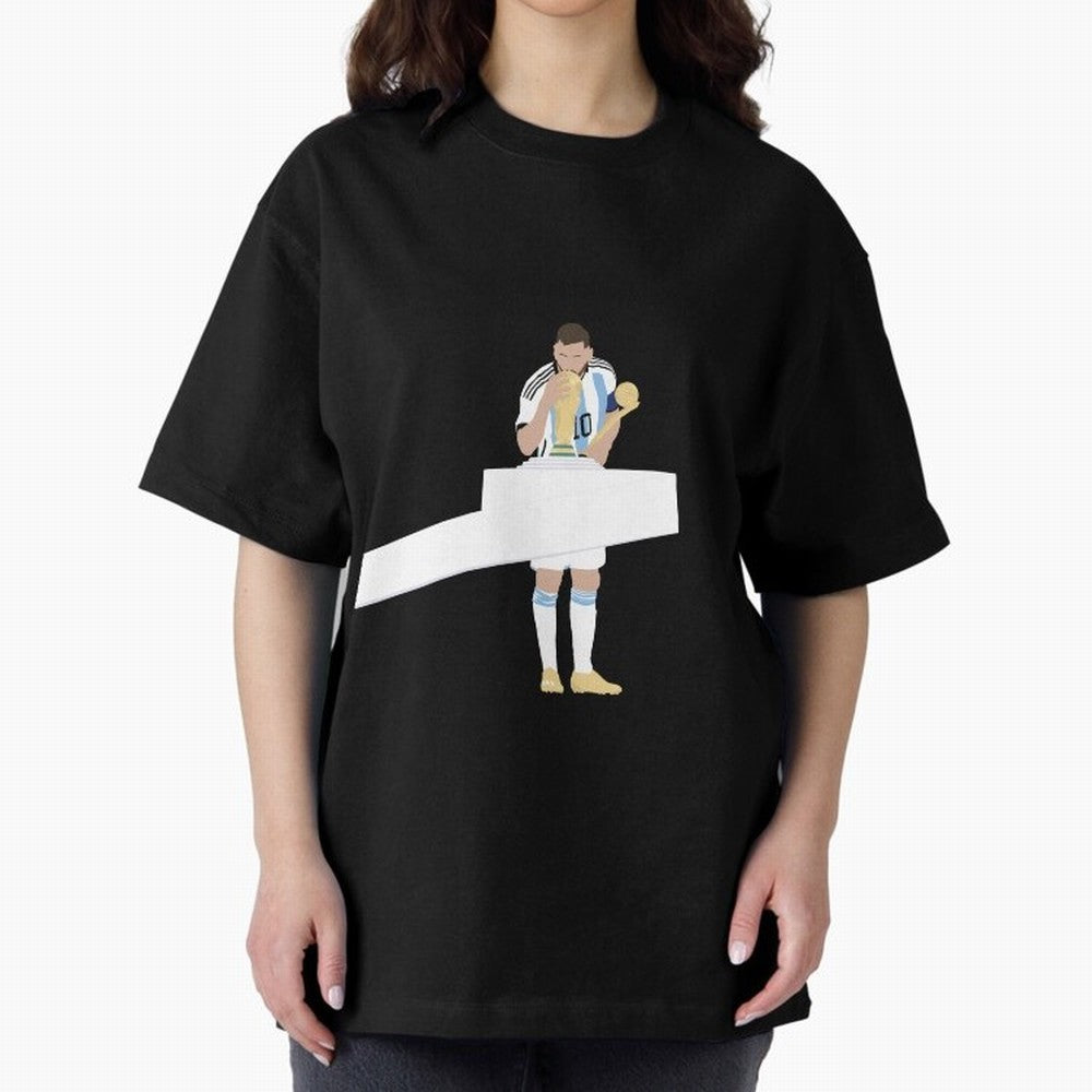 Messi minimalist design Oversized T-Shirt Bring World Football Passion into FIFA World Cup 2026 Group Stage Spirit, Built around Portugal, Spain and Germany, Haaland, Soccer Culture, Superstar Moments, National Team Dreams and Competitive Fire;