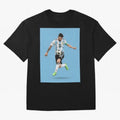 Leo Classic T-Shirt Share FIFA World Cup 2026 Group Stage Highlighting Mbappe, Portugal Energy, Sports Nostalgia, International Competition, Famous Players and Unforgettable Victories; Made for Collectors Who Enjoy Iconic Players, Country Pride,