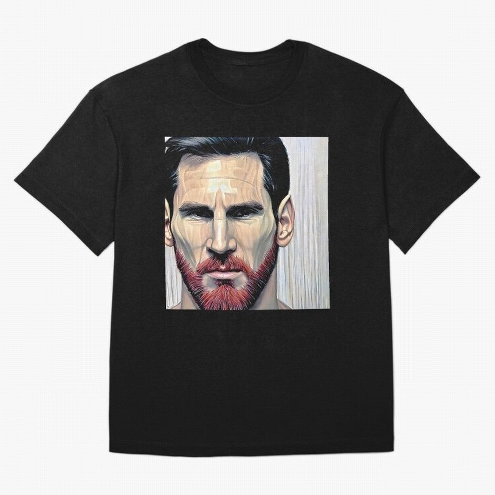 Cartoon-like Messi Oversized T-Shirt Experience the Global Stage of Global Football Passion for FIFA World Cup 2026, Made for Mbappe and Neymar, Netherlands, Global Supporter Spirit, Legendary Goals, National Colors and Tournament Celebration;