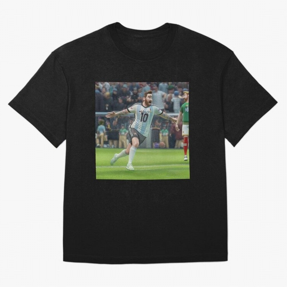 Lionel Messi caricature Classic T-Shirt Honor the Football Icons of FIFA World Cup 2026 for Fans of Mbappe and France, Bringing Match Day Excitement, Supporter Culture, Golden Goals and Global Football Passion; Ideal for Fans Who Follow Messi,