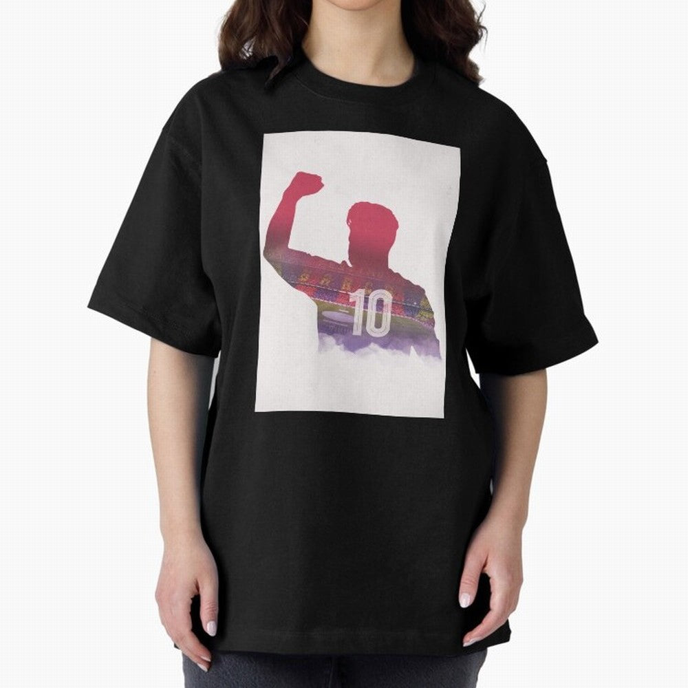 Lionel Messi Artwork Oversized T-Shirt Represent Fans Who Live for FIFA World Cup 2026 Group Stage Spirit, Celebrating England and Germany, Messi, Football Festival Excitement, Trophy Ambitions, Country Rivalries and Star Player Buzz; Ideal for
