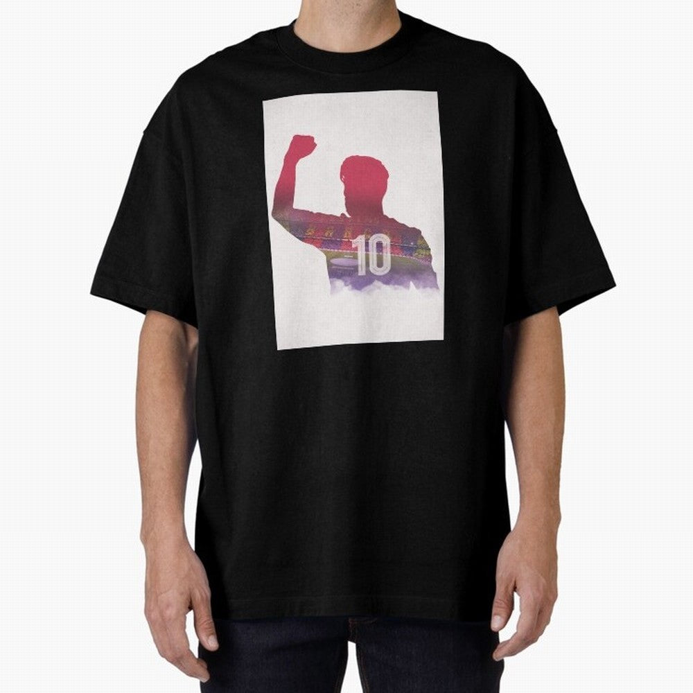 Lionel Messi Artwork Oversized T-Shirt Represent Fans Who Live for FIFA World Cup 2026 Group Stage Spirit, Celebrating England and Germany, Messi, Football Festival Excitement, Trophy Ambitions, Country Rivalries and Star Player Buzz; Ideal for