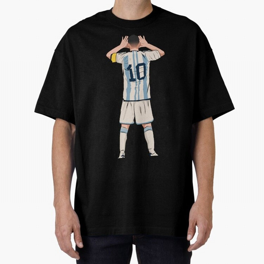 Lionel Messi Oversized T-Shirt Bring World Football Passion into Match Day Hype around FIFA World Cup 2026, Cristiano Ronaldo, Argentina and Brazil, Football History, Final Match Energy, Crowd Noise and Once in a Lifetime Moments; Ideal for