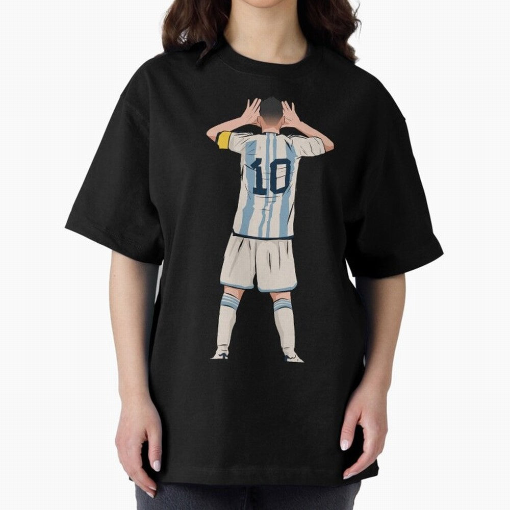 Lionel Messi Oversized T-Shirt Bring World Football Passion into Match Day Hype around FIFA World Cup 2026, Cristiano Ronaldo, Argentina and Brazil, Football History, Final Match Energy, Crowd Noise and Once in a Lifetime Moments; Ideal for