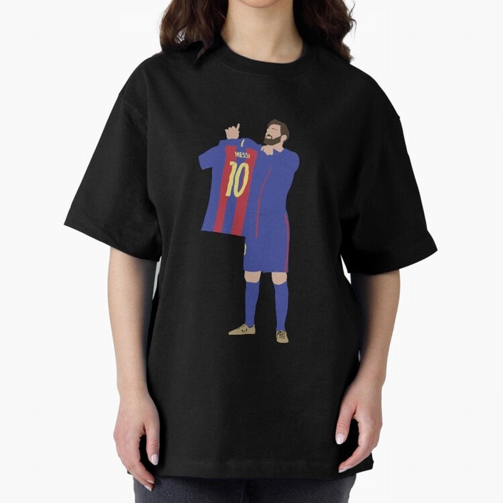 Messi minimalist design Oversized T-Shirt Make Memories around FIFA World Cup 2026 for Fans of Haaland and France and Portugal, Bringing Tournament Hype, Historic Matchups, Family Viewing Parties and Global Sports Pride; Made for Die Hard