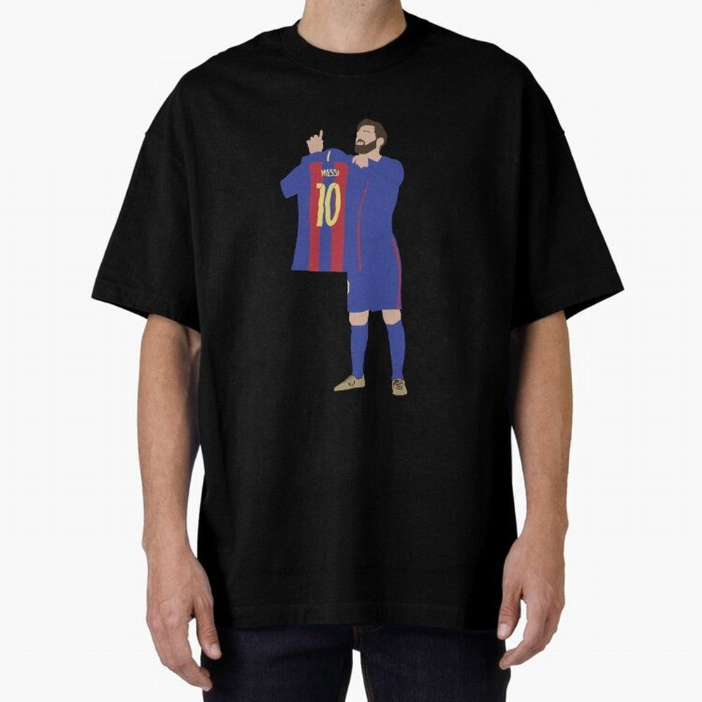 Messi minimalist design Oversized T-Shirt Make Memories around FIFA World Cup 2026 for Fans of Haaland and France and Portugal, Bringing Tournament Hype, Historic Matchups, Family Viewing Parties and Global Sports Pride; Made for Die Hard