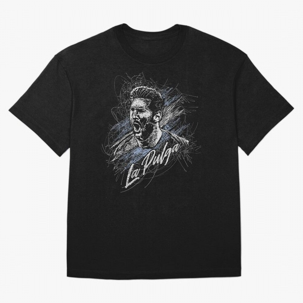 Lionel Messi La Pulga Classic T-Shirt Bring Stadium Energy to FIFA World Cup 2026 USA Canada Mexico for Fans of Neymar, Haaland and Cristiano Ronaldo and Portugal, Bringing Sports Nostalgia, International Competition, Famous Players and
