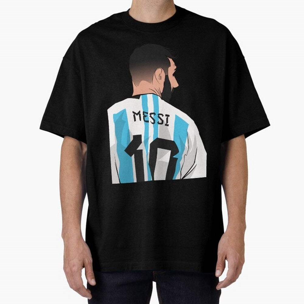 Messi Oversized T-Shirt Feel the Roar of FIFA World Cup 2026 Spirit, Centered on France, Neymar, Vintage Soccer Flavor, Modern Football Stars, National Flags and Final Night Emotion; Ideal for Football Dads, Football Moms, Friends, Collectors and