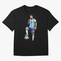Messi in an illustrated style drinking mate ¨C The Goat Phone Case design Classic T-Shirt Embrace FIFA World Cup 2026 Spirit, Inspired by France, Messi, CR7 and Mbappe, Global Supporter Spirit, Legendary Goals, National Colors and Tournament
