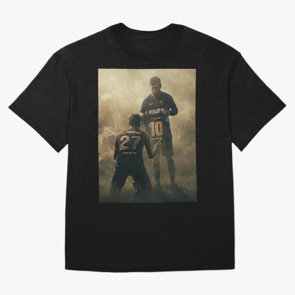 messi giving kamin yamal his shirt iconic design Classic T-Shirt Support the Legends of FIFA World Cup 2026 with Messi, Neymar and Mbappe, Netherlands Energy, Stadium Chants, National Pride, Trophy Dreams and Unforgettable Football Memories; Made