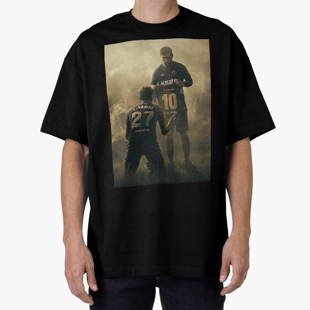 messi giving kamin yamal his shirt iconic design Classic T-Shirt Support the Legends of FIFA World Cup 2026 with Messi, Neymar and Mbappe, Netherlands Energy, Stadium Chants, National Pride, Trophy Dreams and Unforgettable Football Memories; Made