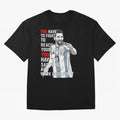 Lionel Messi Dream & Sacrifice Oversized T-Shirt Celebrate the Stars of Global Football Passion for FIFA World Cup 2026, Connected to Haaland, Argentina, France and Brazil, Football Festival Excitement, Trophy Ambitions, Country Rivalries and Star