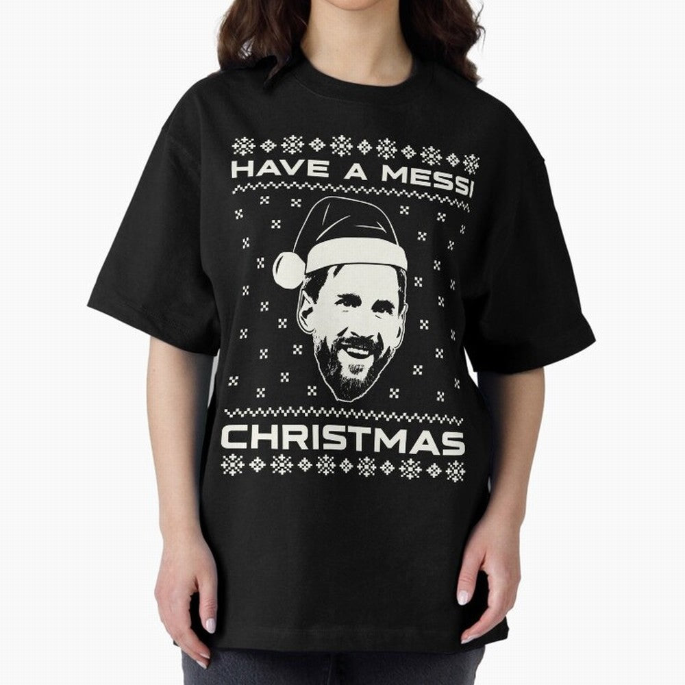Lionel Messi Christmas Classic T-Shirt Represent Football Lovers during FIFA World Cup 2026 USA Canada Mexico for Fans of Messi and Argentina, Bringing Goal Celebration Energy, Supporter Heritage, Football Icons and Worldwide Tournament Joy; Ideal