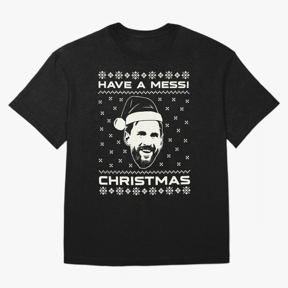 Lionel Messi Christmas Classic T-Shirt Represent Football Lovers during FIFA World Cup 2026 USA Canada Mexico for Fans of Messi and Argentina, Bringing Goal Celebration Energy, Supporter Heritage, Football Icons and Worldwide Tournament Joy; Ideal