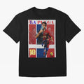 Lionel Messi 2009 UCL Barcelona Poster Oversized T-Shirt Celebrate Global Passion for FIFA World Cup 2026 USA Canada Mexico Spirit, Filled with Netherlands, Cristiano Ronaldo, Global Supporter Spirit, Legendary Goals, National Colors and Tournament