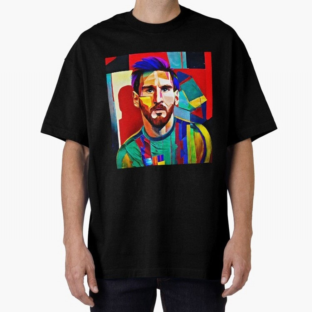 digital image of Messi Oversized T-Shirt Celebrate the FIFA World Cup 2026 Journey through Messi, CR7 and Mbappe Highlights, Germany Pride, Supporter Pride, Iconic Celebrations, Legendary Names and Global Match Day Energy; Perfect for Fans,