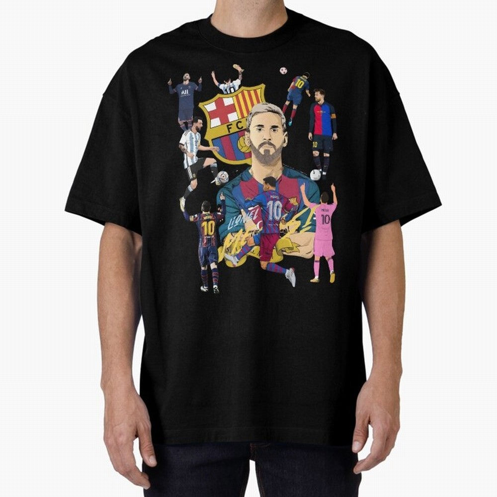MiaMessi Premium Oversized T-Shirt Join the Countdown to FIFA World Cup 2026 USA Canada Mexico with Cristiano Ronaldo, Haaland and CR7, Brazil Energy, Game Day Rituals, Football Legends, Country Pride and the Road to the Final; Ideal for Fans Who