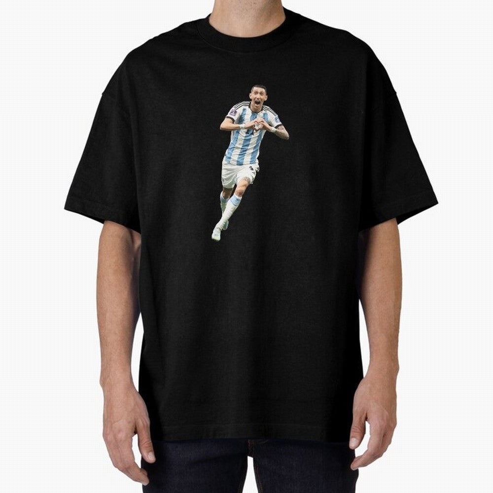 Angel Di Maria Oversized T-Shirt Celebrate the Next Chapter of FIFA World Cup 2026 Group Stage Highlighting Neymar, Haaland and Cristiano Ronaldo, Brazil Energy, Supporter Pride, Iconic Celebrations, Legendary Names and Global Match Day Energy;
