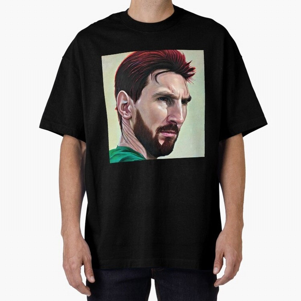 Painterly Messi Classic T-Shirt Feel the Heartbeat of Global Football Passion for FIFA World Cup 2026 Group Stage, Inspired by Messi, France and Portugal, Worldwide Fan Energy, Dramatic Goals, Stadium Lights and Championship Celebrations; Ideal for