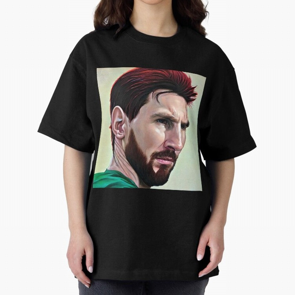 Painterly Messi Classic T-Shirt Feel the Heartbeat of Global Football Passion for FIFA World Cup 2026 Group Stage, Inspired by Messi, France and Portugal, Worldwide Fan Energy, Dramatic Goals, Stadium Lights and Championship Celebrations; Ideal for