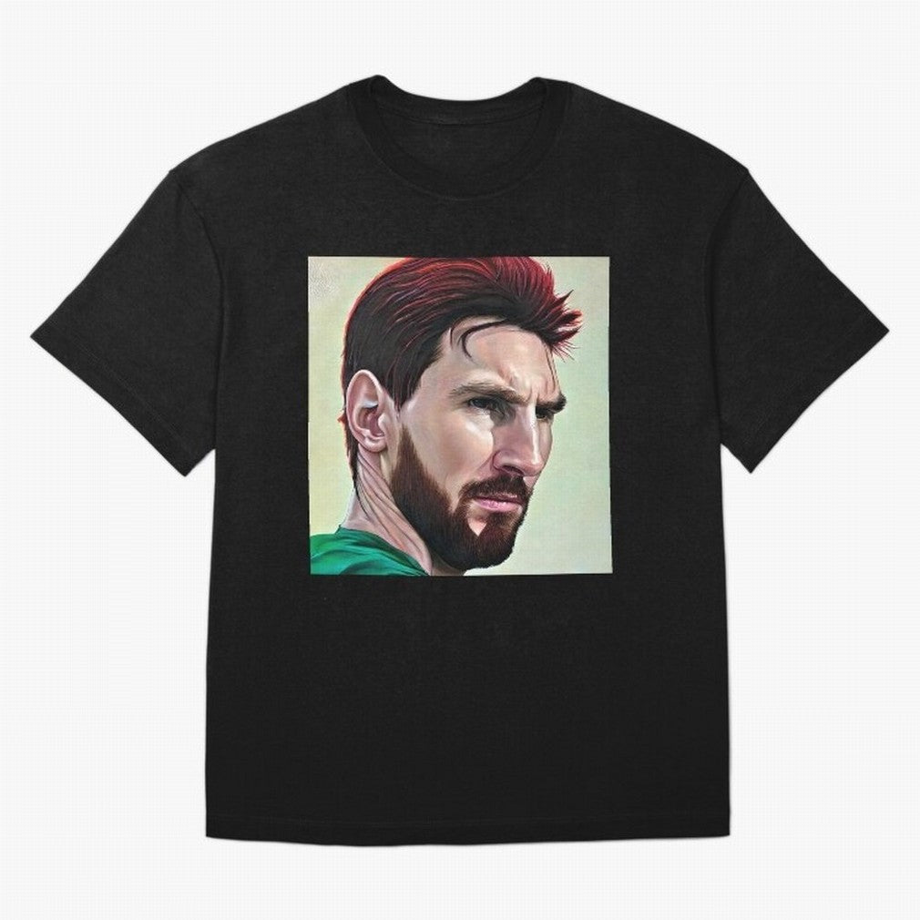 Painterly Messi Classic T-Shirt Feel the Heartbeat of Global Football Passion for FIFA World Cup 2026 Group Stage, Inspired by Messi, France and Portugal, Worldwide Fan Energy, Dramatic Goals, Stadium Lights and Championship Celebrations; Ideal for