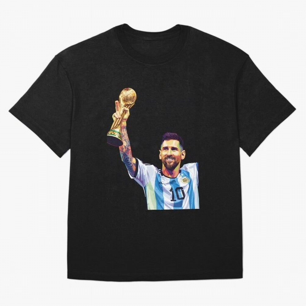 Messi wpap pop art Oversized T-Shirt Back the Journey through FIFA World Cup 2026 USA Canada Mexico for Fans of Messi, CR7 and Mbappe and England, France and Netherlands, Bringing Soccer Culture, Superstar Moments, National Team Dreams and