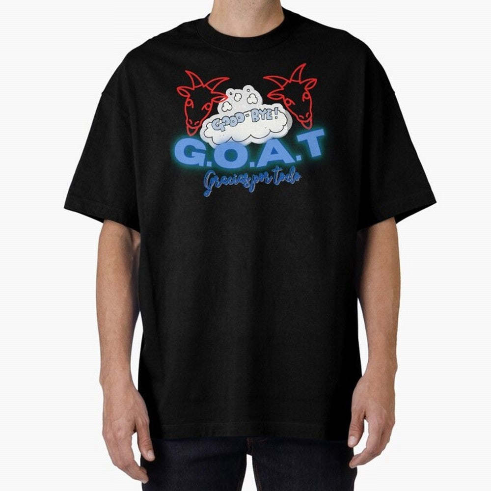 Lionel Messi THANKS GOAT Shirt Oversized T-Shirt Celebrate Every Goal in FIFA World Cup 2026 Spirit, Driven by Argentina and Brazil, Cristiano Ronaldo, Champion Mindset, Group Stage Buzz, Knockout Tension and Passionate Fan Culture; Ideal for