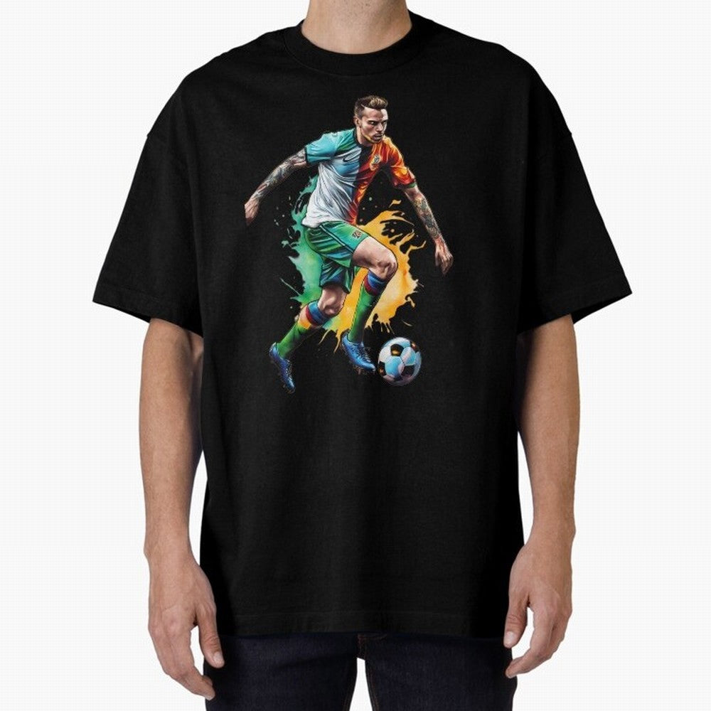 Football Soccer Art Classic T-Shirt Celebrate Global Football Passion for FIFA World Cup 2026 USA Canada Mexico, Filled with Messi and Cristiano Ronaldo, England, France and Netherlands, Match Day Excitement, Supporter Culture, Golden Goals and