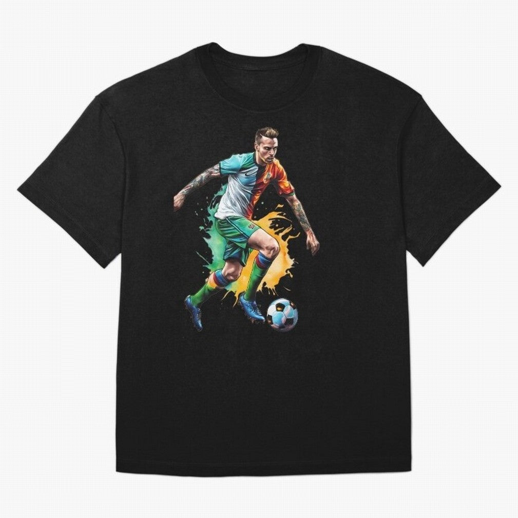 Football Soccer Art Classic T-Shirt Celebrate Global Football Passion for FIFA World Cup 2026 USA Canada Mexico, Filled with Messi and Cristiano Ronaldo, England, France and Netherlands, Match Day Excitement, Supporter Culture, Golden Goals and