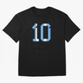 10 - Lionel Messi - Argentina Colours Classic T-Shirt Bring World Football Passion into FIFA World Cup 2026 USA Canada Mexico for Fans of Neymar and Netherlands, Bringing Sports Nostalgia, International Competition, Famous Players and Unforgettable