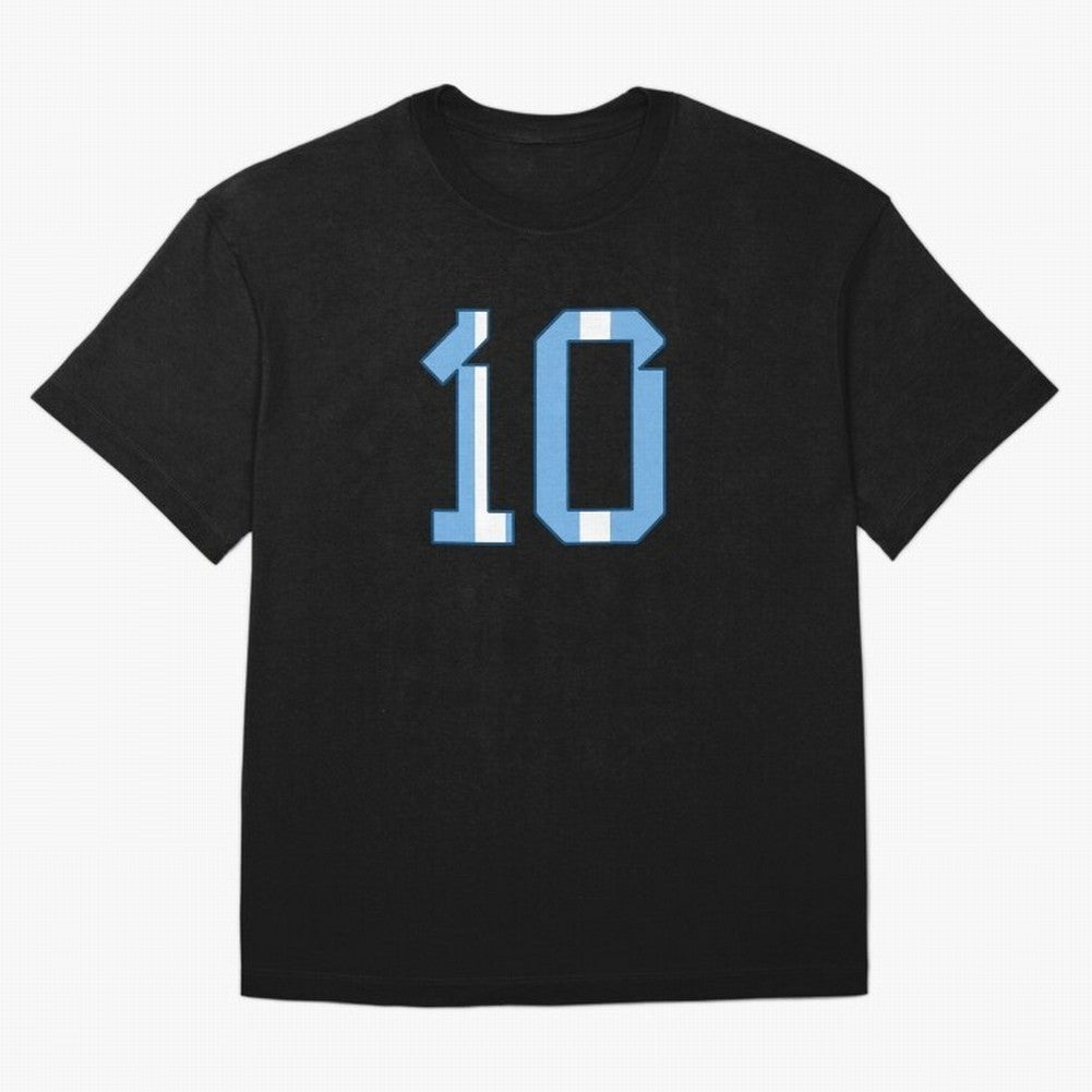 10 - Lionel Messi - Argentina Colours Classic T-Shirt Bring World Football Passion into FIFA World Cup 2026 USA Canada Mexico for Fans of Neymar and Netherlands, Bringing Sports Nostalgia, International Competition, Famous Players and Unforgettable